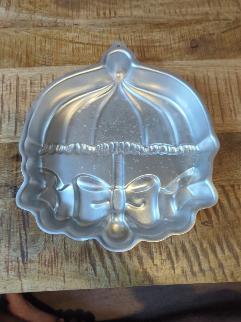 Vtg Wilton Baby Shower Umbrella Cake Pan Mold 2105-2293 1984 Lightly Used Gd Cnd